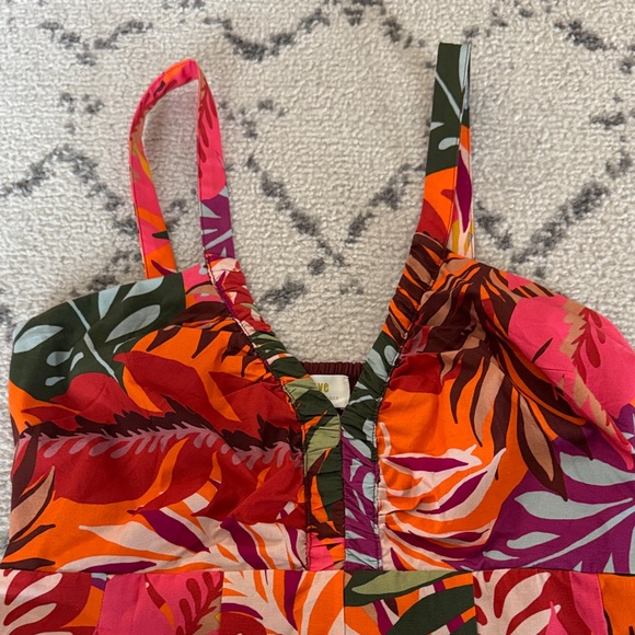 Anthropologie Maeve Multicolor Tropical Print Dress - Picture 3 of 4